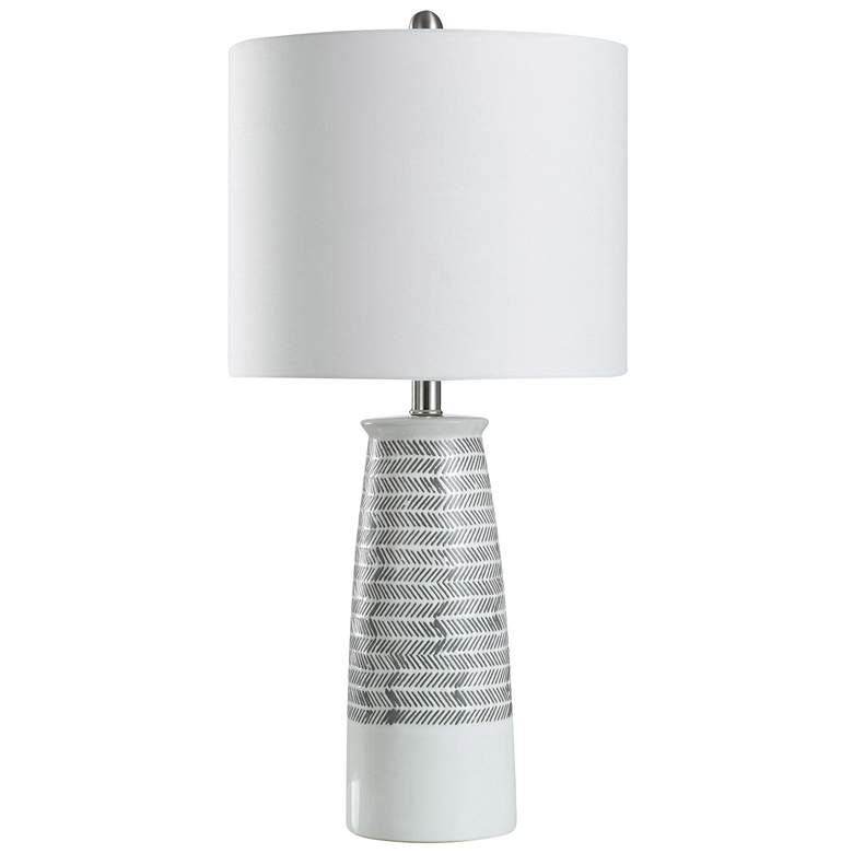 Image 1 Restful White - Glazed Ceramic Body Table Lamp