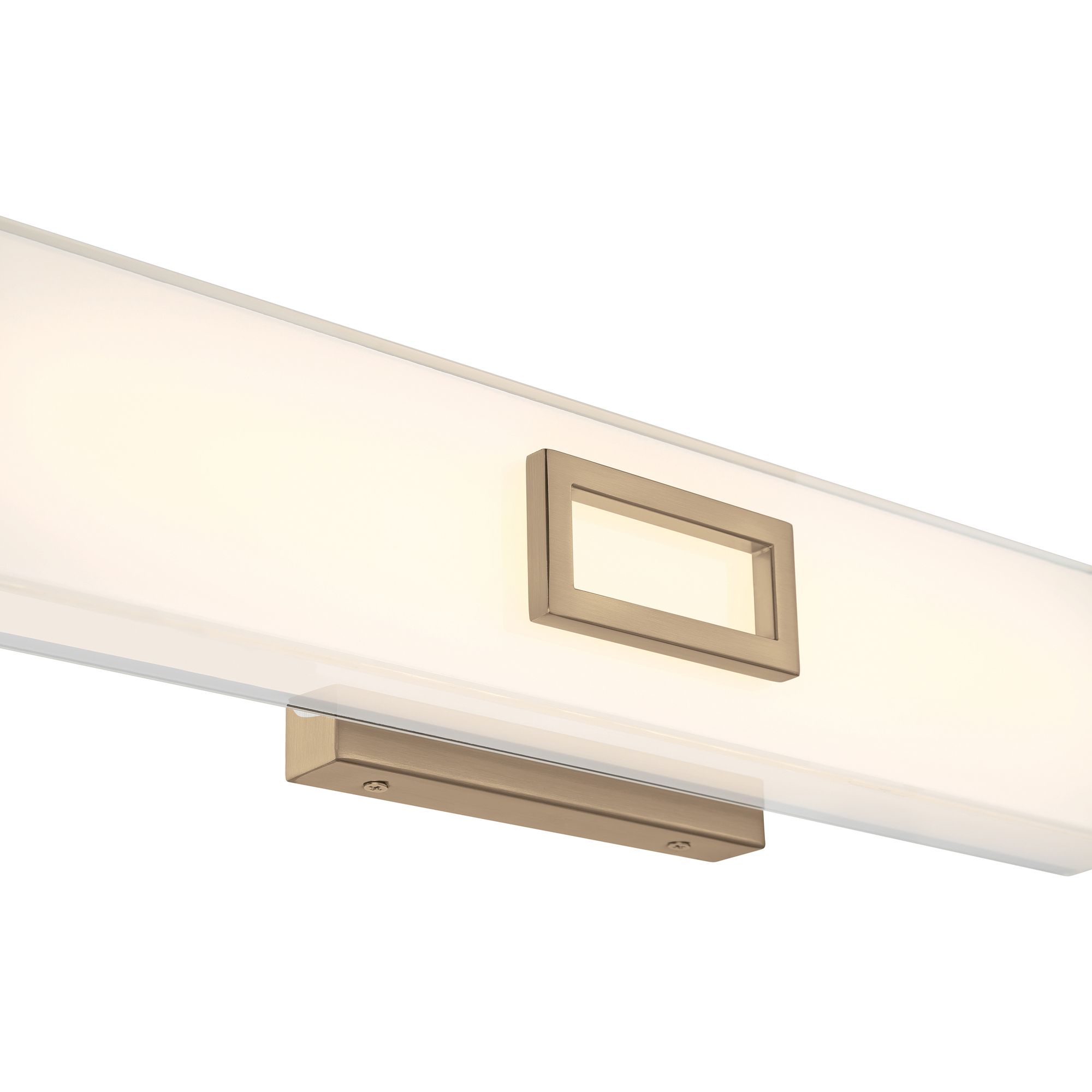 Image 5 Restore 18" Wide Antique Brushed Brass LED Vanity Bath Light more views