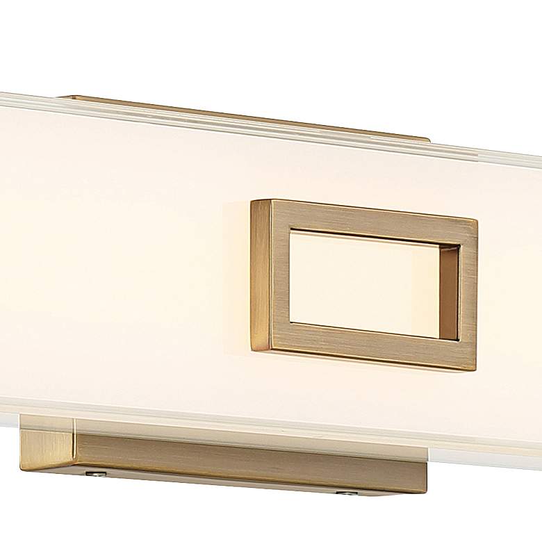 Image 2 Restore 24 3/4"W Antique Brushed Brass LED Vanity Bath Light more views