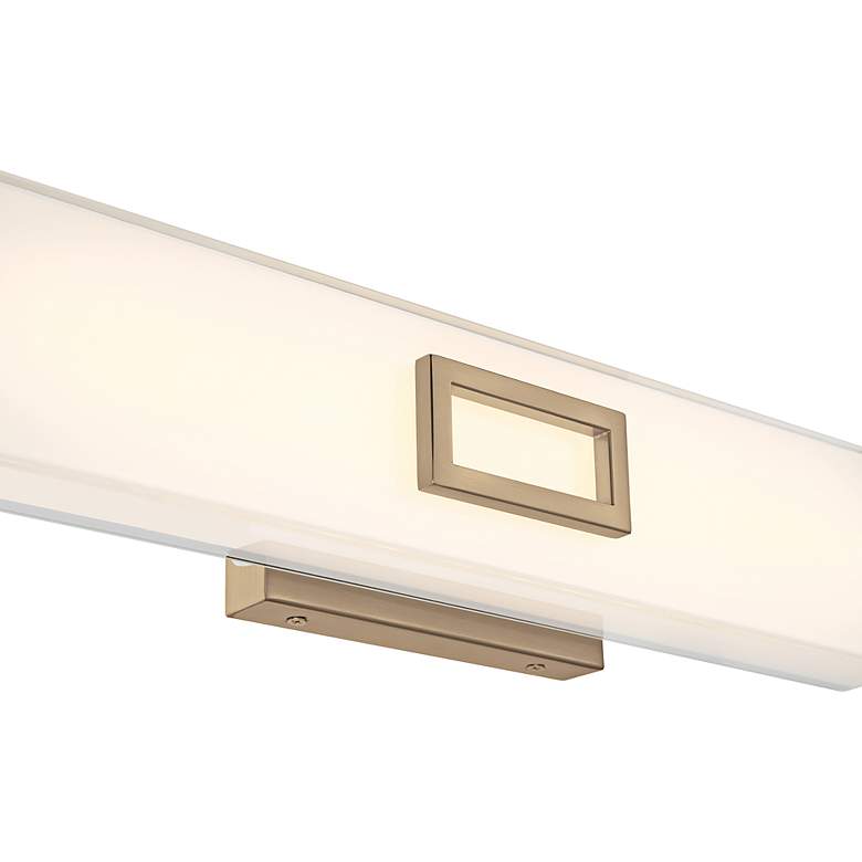 Image 6 Restore 24 3/4"W Antique Brushed Brass LED Vanity Bath Light more views