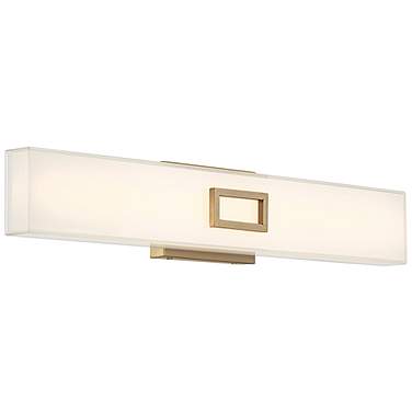 Restore 24 3/4"W Antique Brushed Brass LED Vanity Bath Light