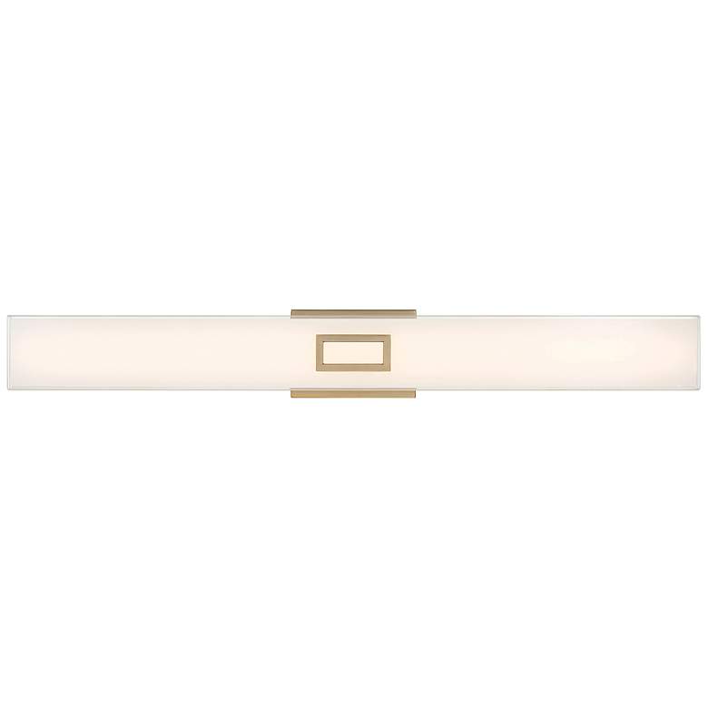 Image 2 Restore 36" Wide Antique Brushed Brass LED Bath Light more views