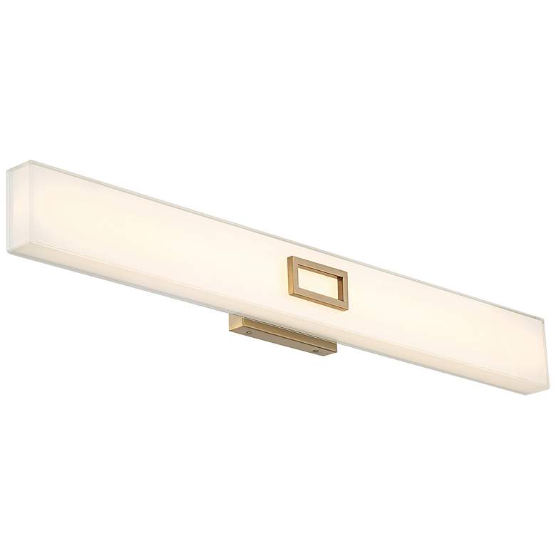 Image 4 Restore 36" Wide Antique Brushed Brass LED Bath Light more views
