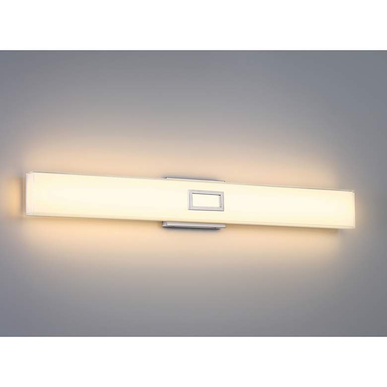 Image 1 Restore 36" Wide Brushed Steel LED Vanity Bath Light