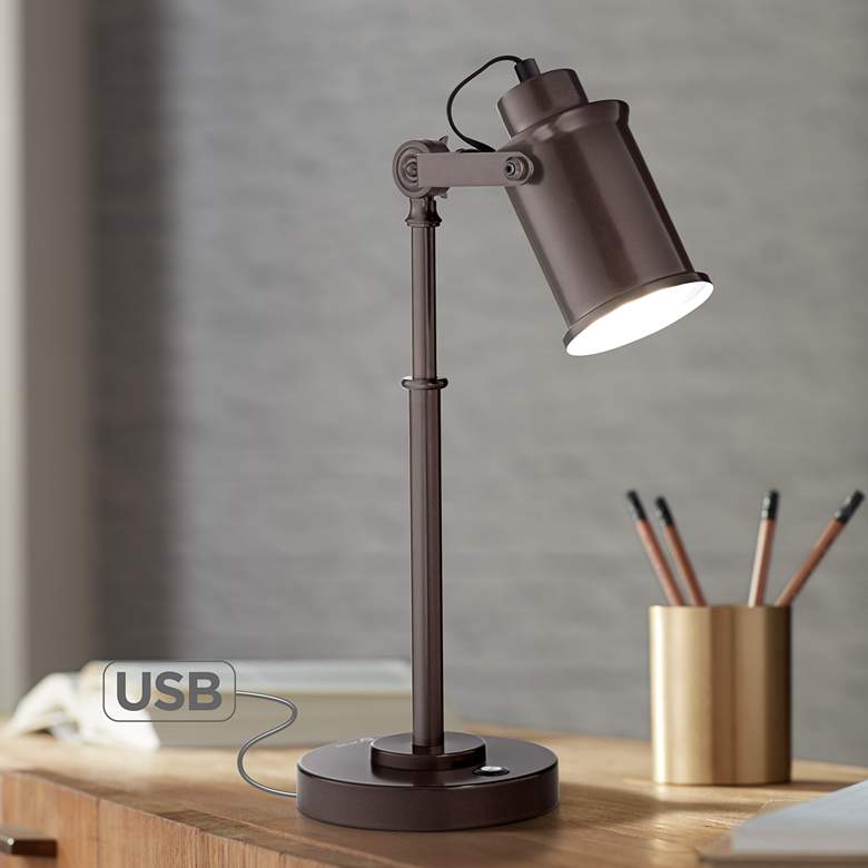 Image 1 Restore LED Desk Lamp with USB Port by OttLite