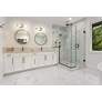 2_Retreat 18" Wide Antique Brushed Brass LED Vanity Bath Light more views
