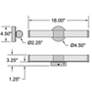 3_Retreat 18" Wide Antique Brushed Brass LED Vanity Bath Light more views