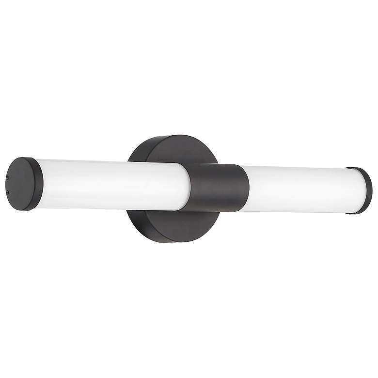 Image 6 Retreat 18" Wide Small Matte Black LED Vanity Light more views