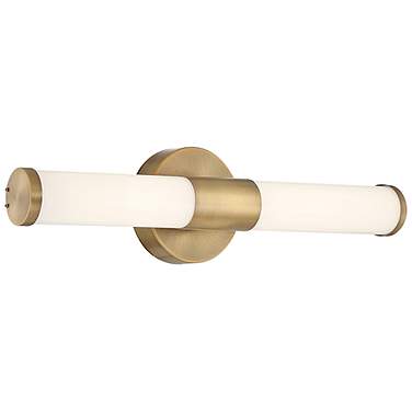 Retreat 18" Wide Antique Brushed Brass LED Vanity Bath Light