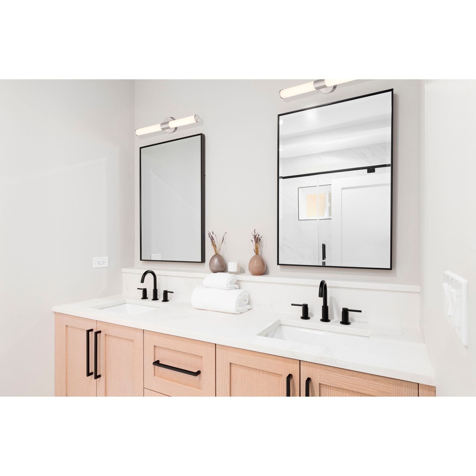 Retreat 24" Wide Medium Brushed Steel LED Vanity Light