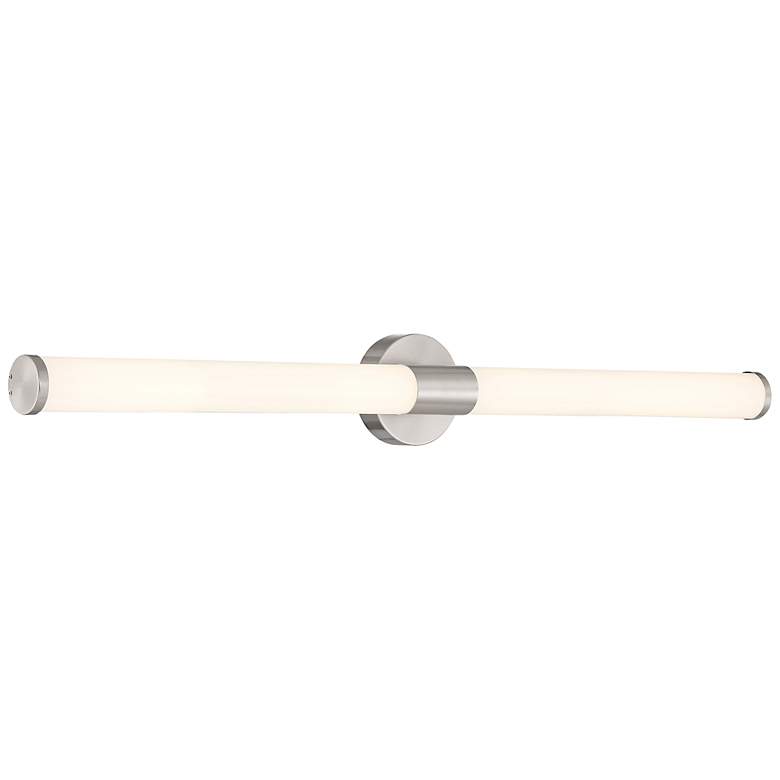 Image 2 Retreat 36" Wide Brushed Steel LED Vanity Bath Light