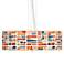 Retro Cobblestones Giclee 24" Wide 4-Light Pendant Chandelier