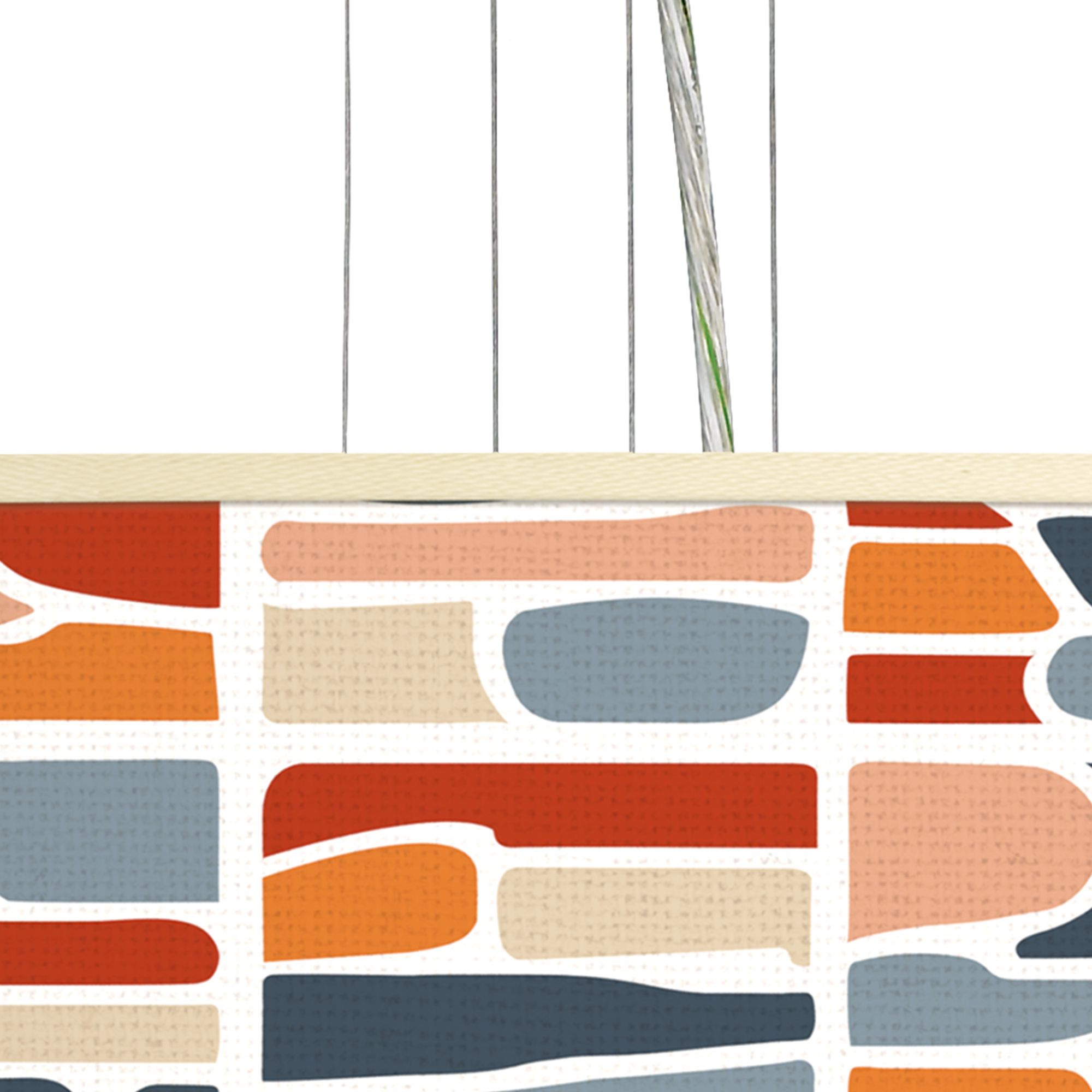 Image 2 Retro Cobblestones Giclee 24" Wide 4-Light Pendant Chandelier more views