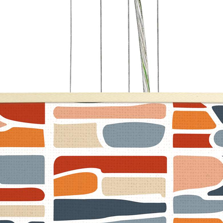 Image 2 Retro Cobblestones Giclee 24" Wide 4-Light Pendant Chandelier more views