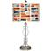 Retro Cobblestones Giclee Apothecary Clear Glass Table Lamp