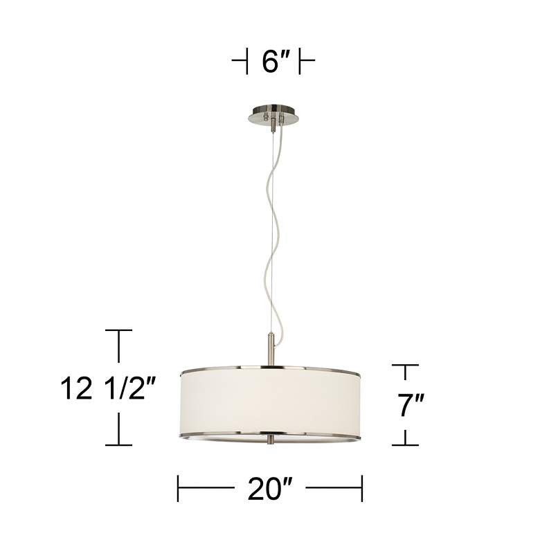 Image 4 Retro Cobblestones Giclee Glow 20" Wide Pendant Light more views