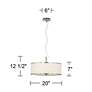 4_Retro Cobblestones Giclee Glow 20" Wide Pendant Light more views