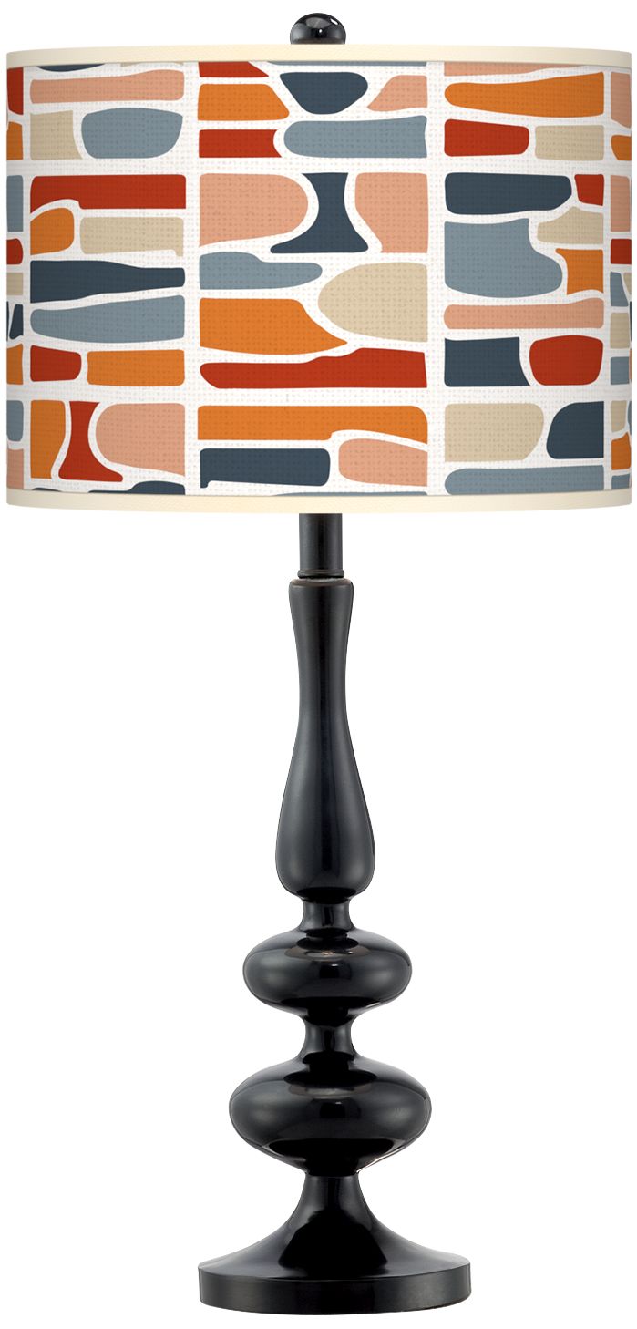 retro black table lamp