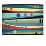 Thumbnail1 of Retro Dots and Waves Giclee Glow Shade 13.5x13.5x10 (Spider)