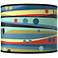 Retro Dots & Waves Giclee Round Drum Lamp Shade 14x14x11 (Spider)