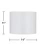 5_Retro Dots & Waves Giclee Round Drum Lamp Shade 14x14x11 (Spider) more views