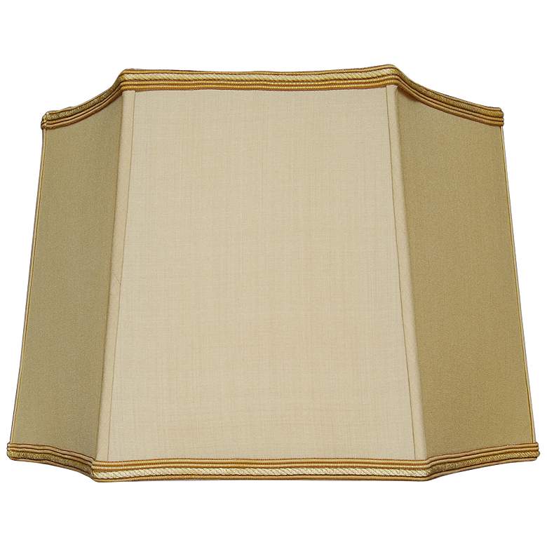 Image 1 Retro Gold Hexagon Lamp Shade 13x15x10 (Spider)