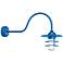 Retro Industrial 21" High Blue Outdoor Wall Light