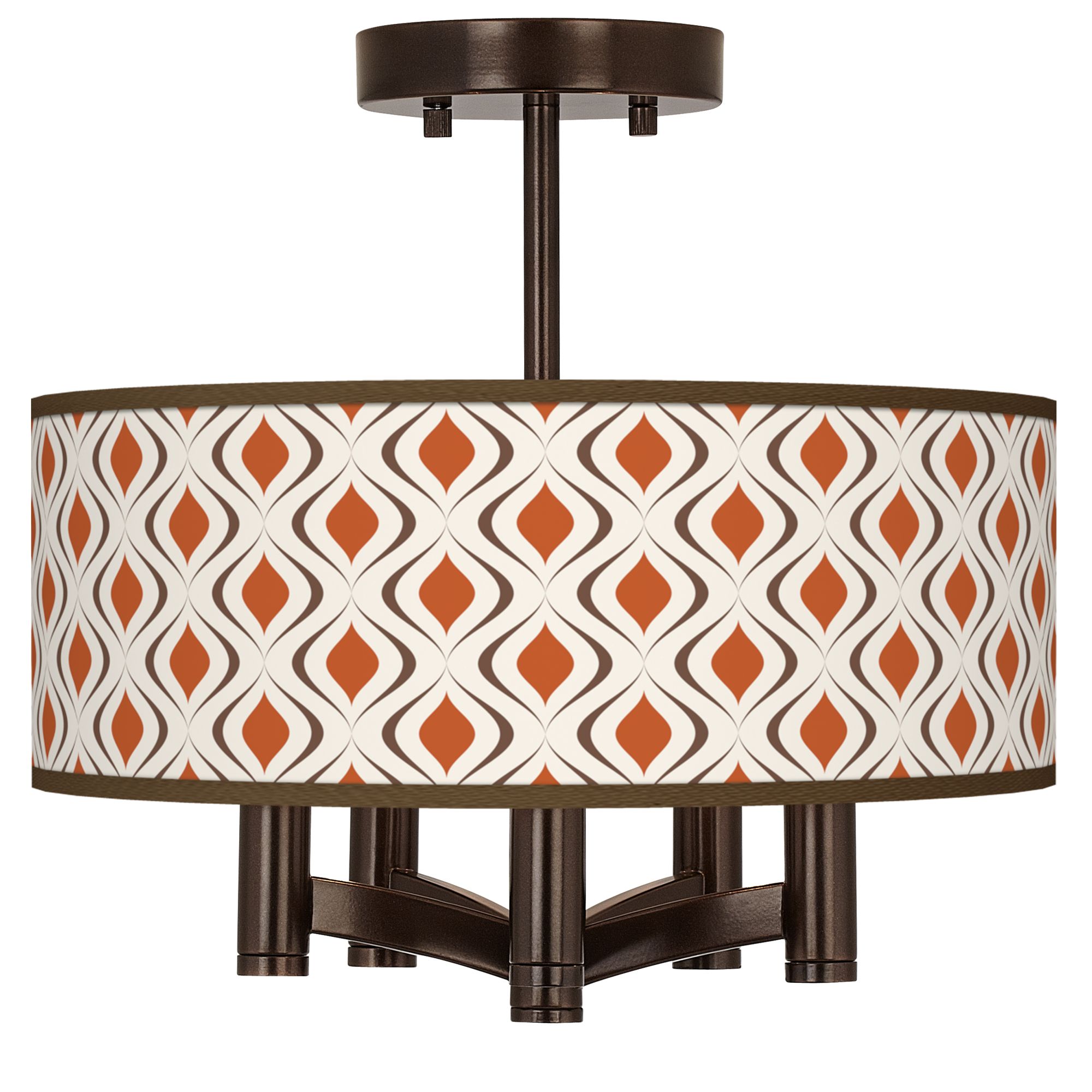 orange flush ceiling light