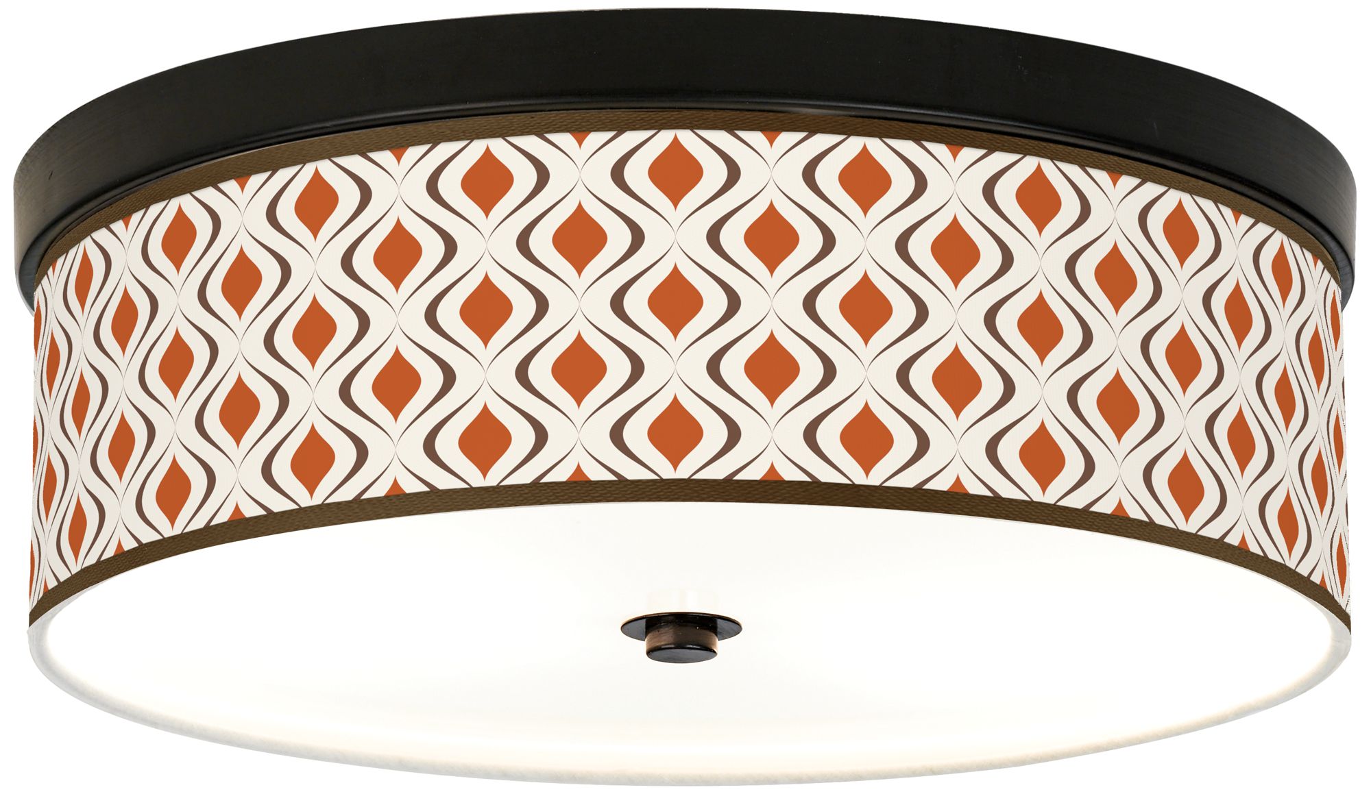 orange flush ceiling light