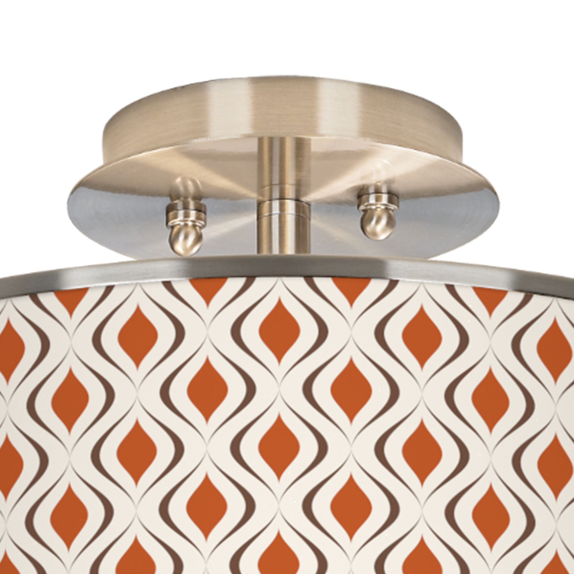 Image 2 Retro Lattice Giclee Glow 14" Wide Ceiling Light more views