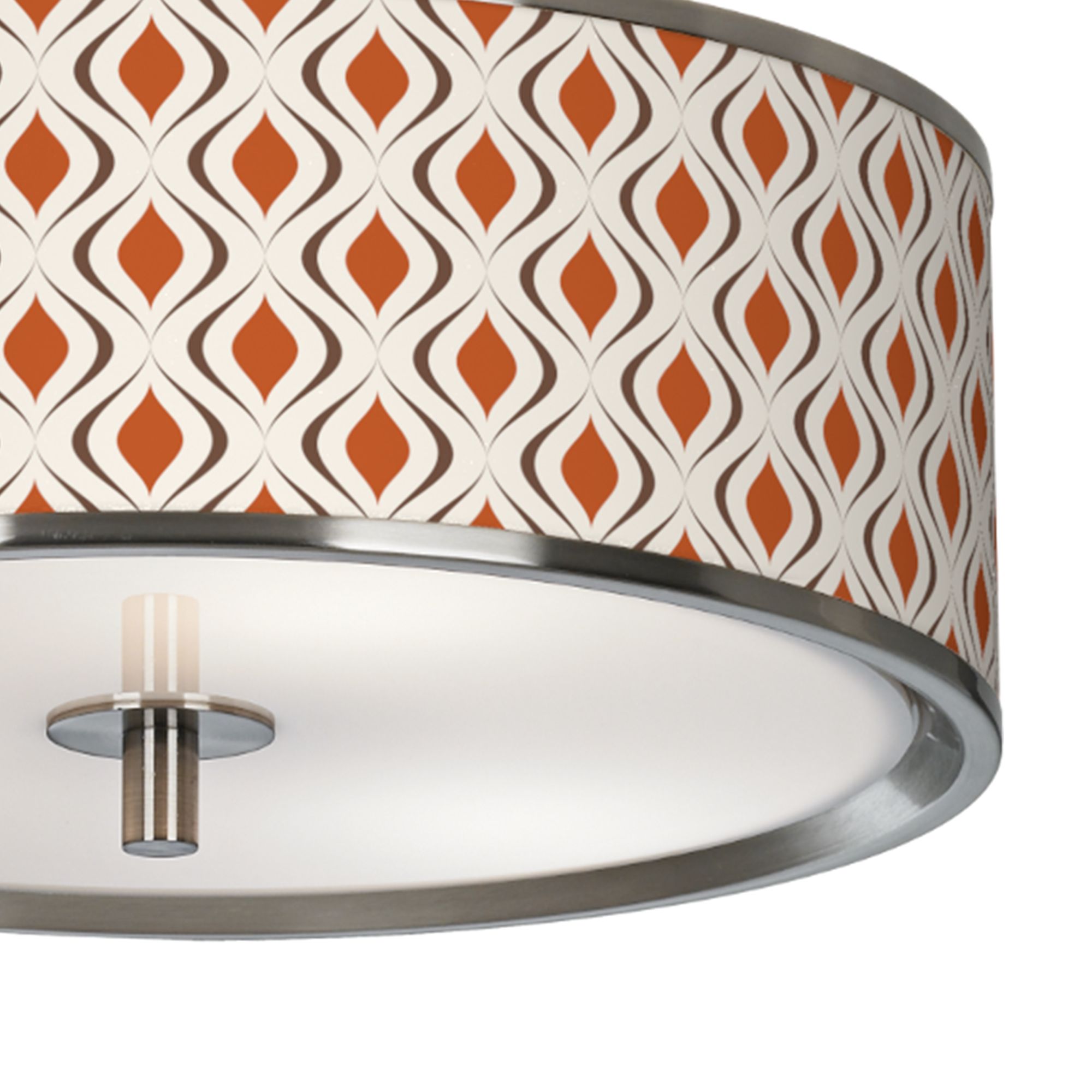 Image 3 Retro Lattice Giclee Glow 14" Wide Ceiling Light more views