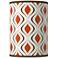 Retro Lattice Giclee Round Cylinder Lamp Shade 8x8x11 (Spider)