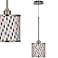 Retro Lines Giclee Glow Mini Pendant Light