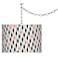 Retro Lines Giclee Glow Plug-In Swag Pendant