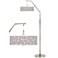 Retro Lines Giclee Shade Arc Floor Lamp