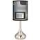Retro Lithic Rectangles Giclee Droplet Table Lamp