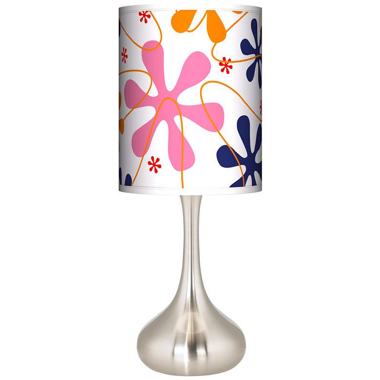 Image 1 Retro Pink Giclee Droplet Table Lamp