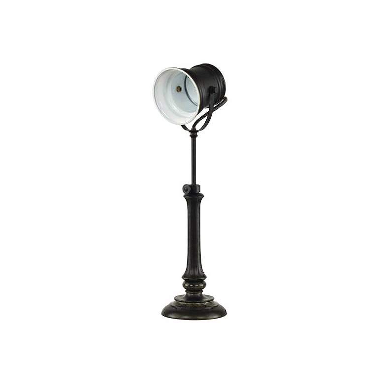 Image 1 Retro Spotlight Espresso Bronze Table Lamp