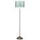 Retro Surf Brushed Nickel Pull Chain Floor Lamp