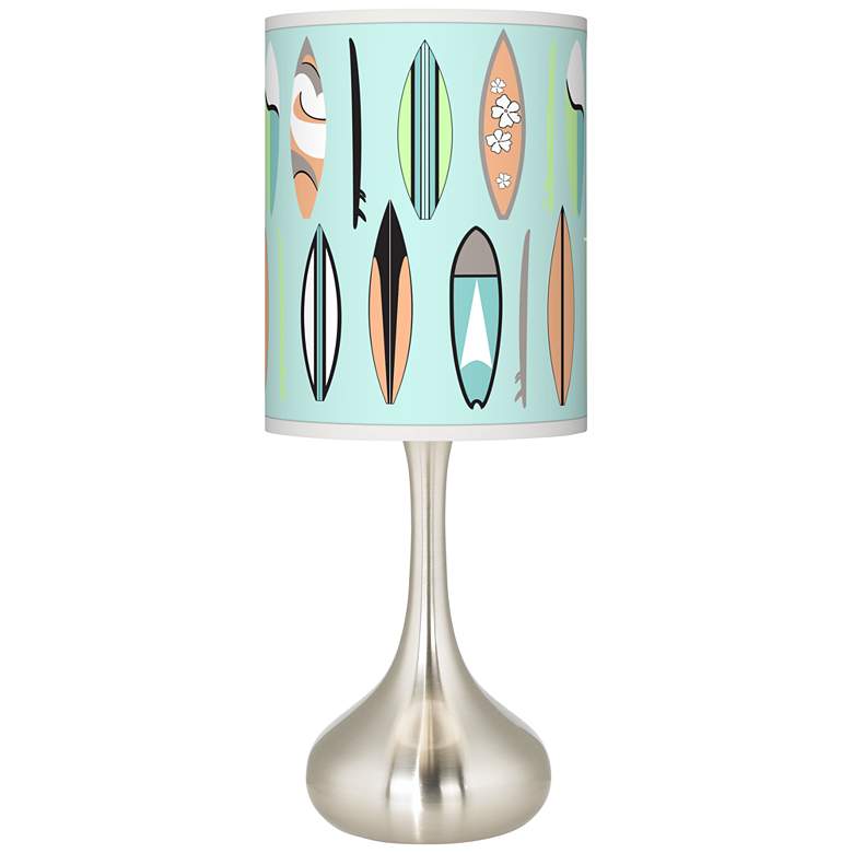 Image 1 Retro Surf Giclee Droplet Table Lamp