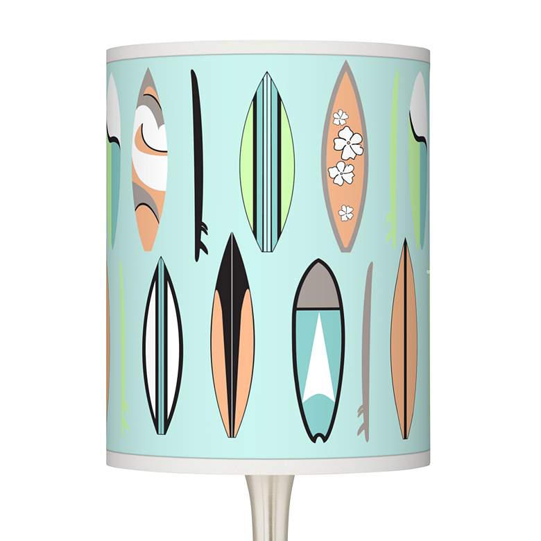 Image 2 Retro Surf Giclee Droplet Table Lamp more views
