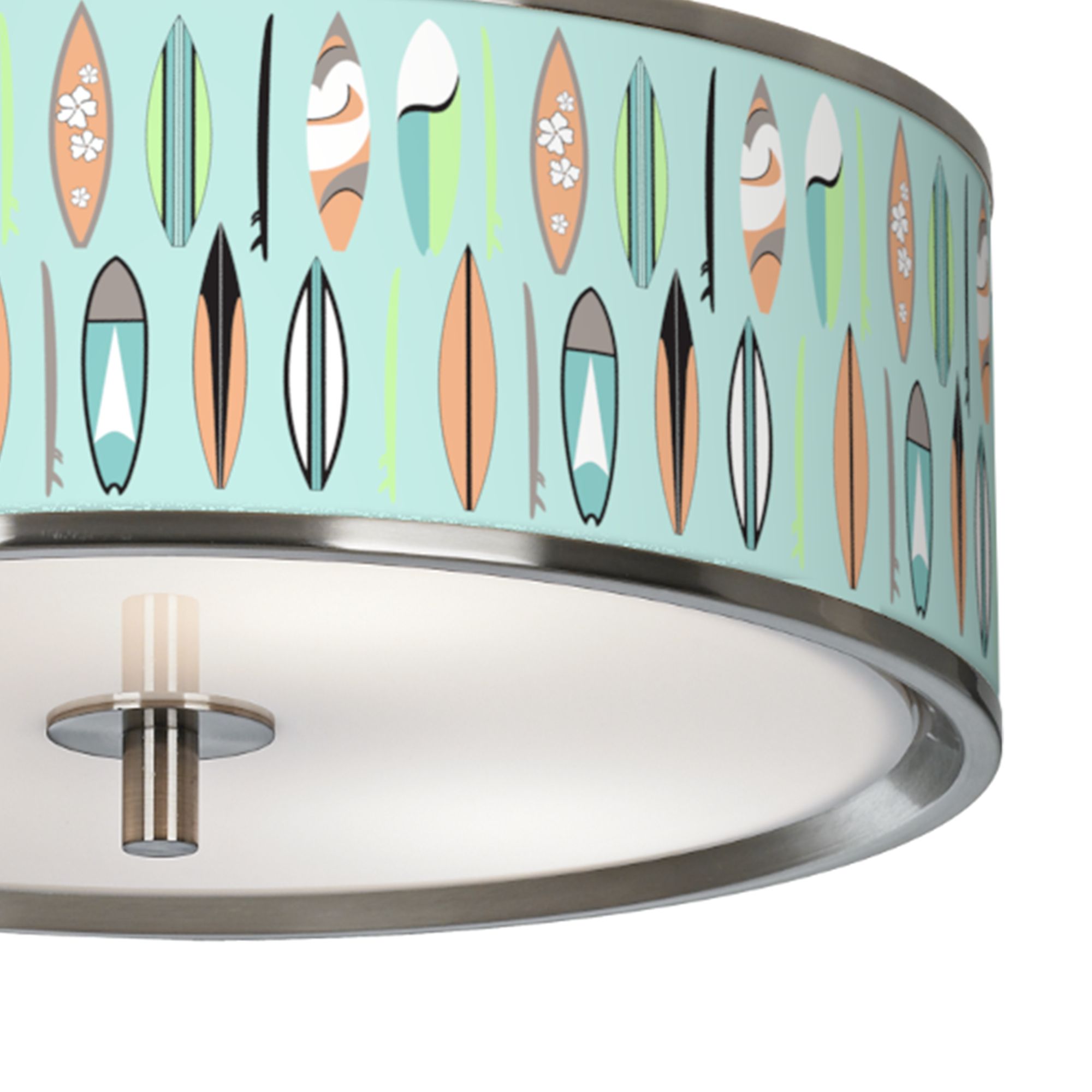 Image 3 Retro Surf Giclee Glow 14" Wide Ceiling Light more views