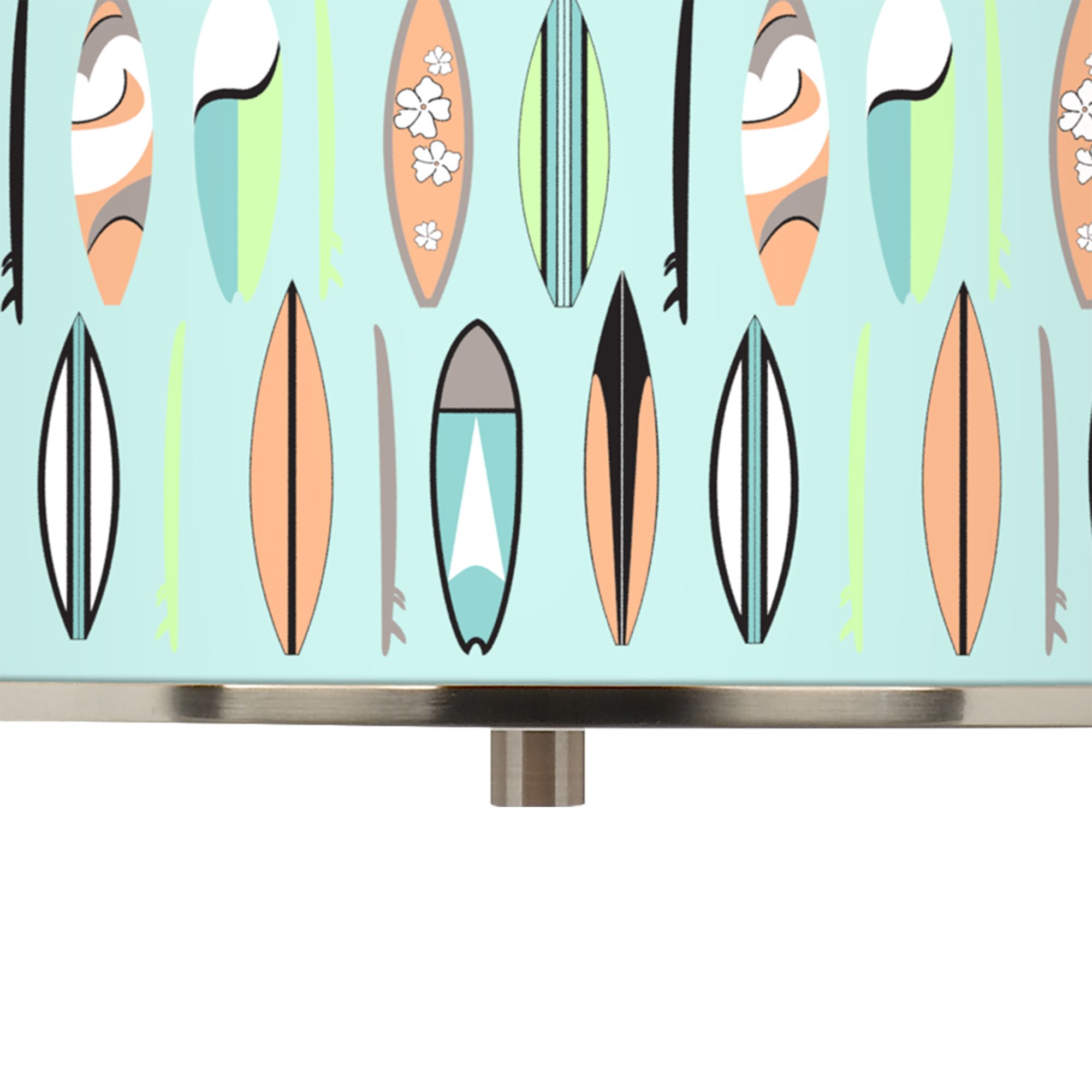 Image 2 Retro Surf Giclee Glow 16" Wide Pendant Light more views