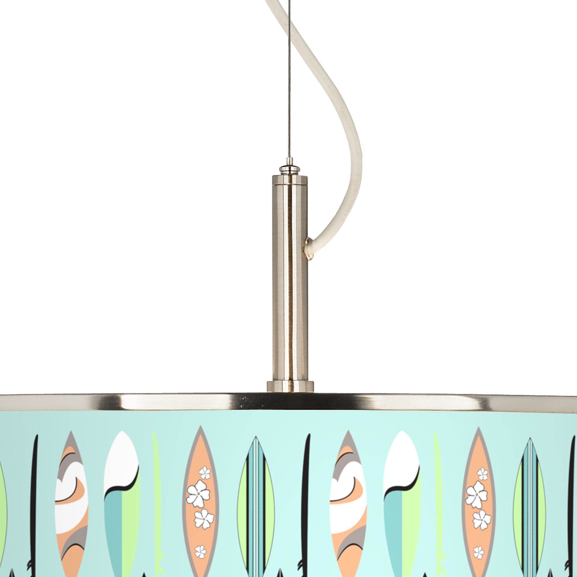 Image 2 Retro Surf Giclee Glow 20" Wide Pendant Light more views