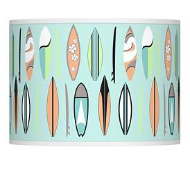 Image1 of Retro Surf Giclee Lamp Shade 13.5x13.5x10 (Spider)
