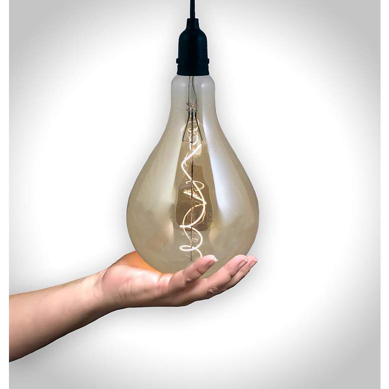 Image 3 RetroEssence Amber Glass Remote Controlled LED Bulb more views
