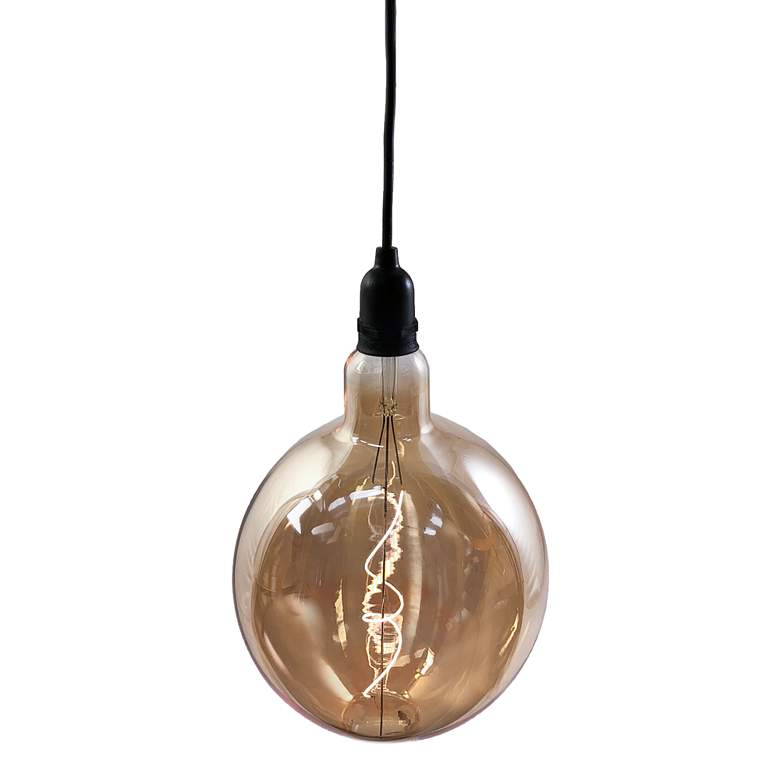 Image 3 RetroEssence Amber Glass Remote Controlled LED Globe Bulb more views