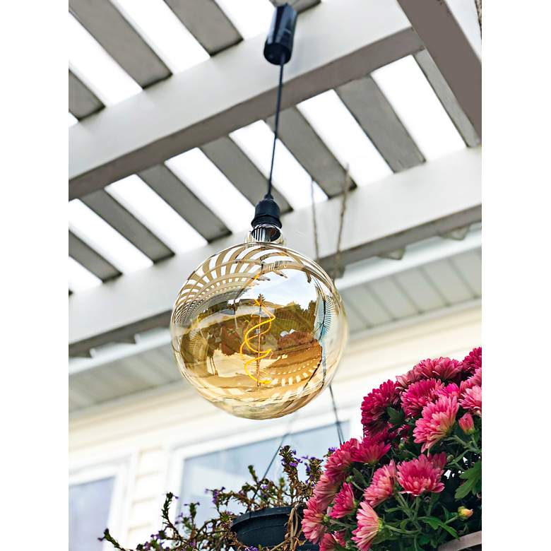 Image 5 RetroEssence Amber Glass Remote Controlled LED Globe Bulb more views