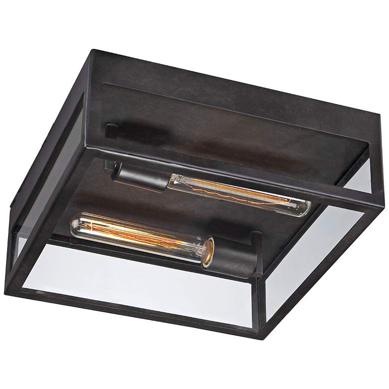 Image 2 Retto Collection 13" Wide Bronze Ceiling Light