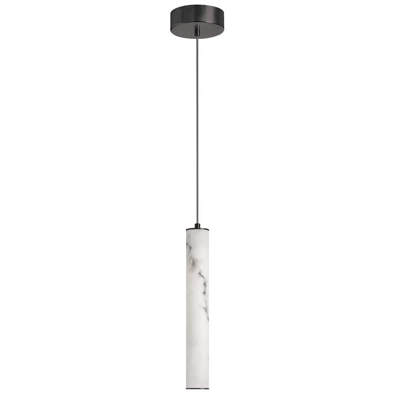 Image 1 Reuben 2.5" Wide Matte Black LED Pendant